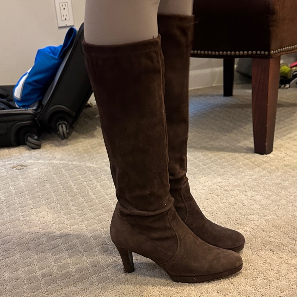 Vero Cuoio Dark Brown Heeled Boots